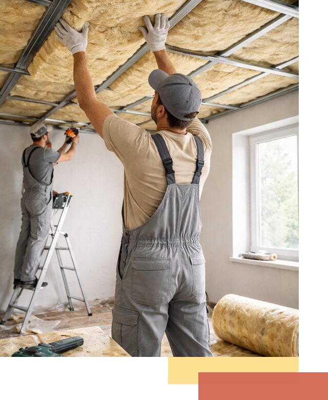 Утепление потолка под ключ в Феодосии качественно и быстро