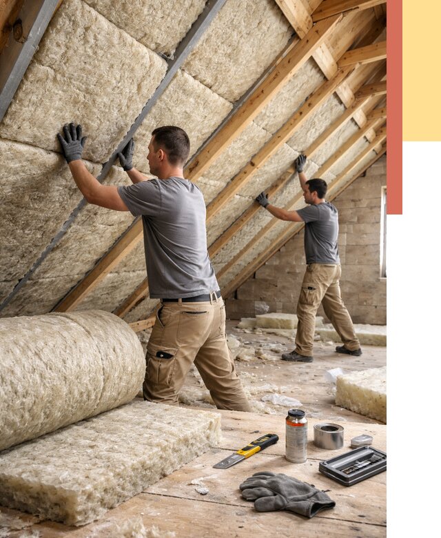 Утепление потолка минватой в Феодосии от 1473 руб. — быстро и недорого | ОТДЕЛОЧНИК-Фдс