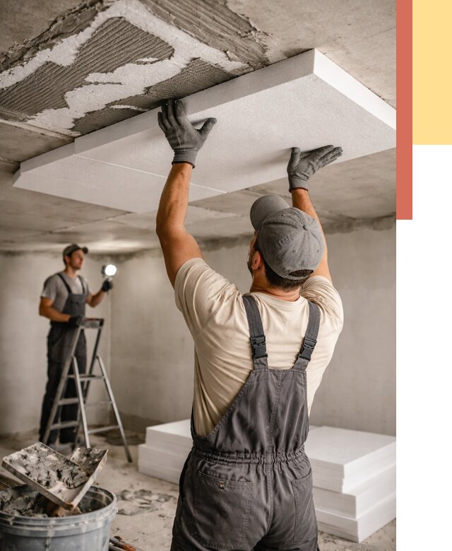 Утепление потолка пенопластом в Феодосии от 4571 руб/м2 — недорого и быстро | ОТДЕЛОЧНИК-Фдс