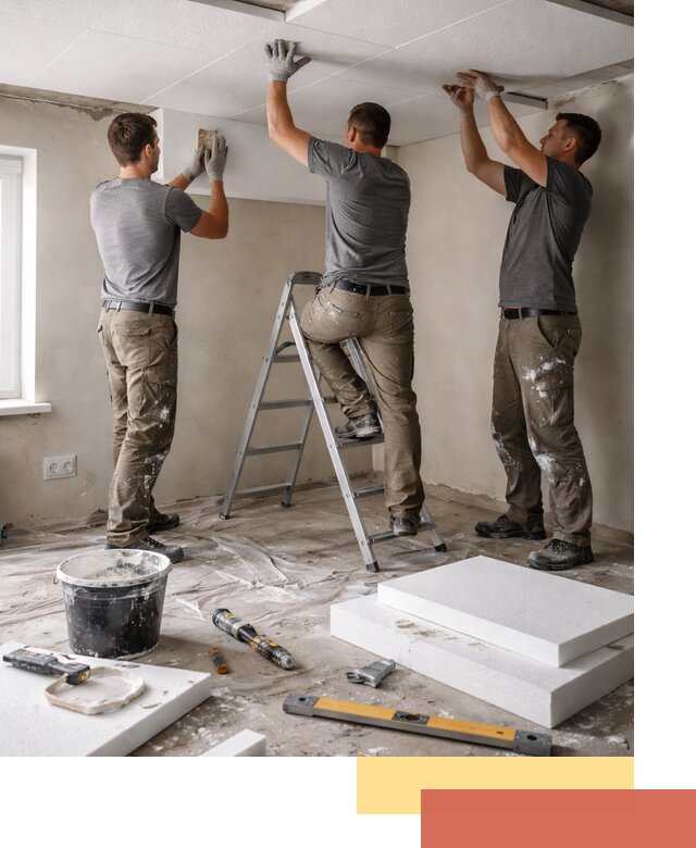 Утепление потолка пенопластом в Феодосии быстро и качественно