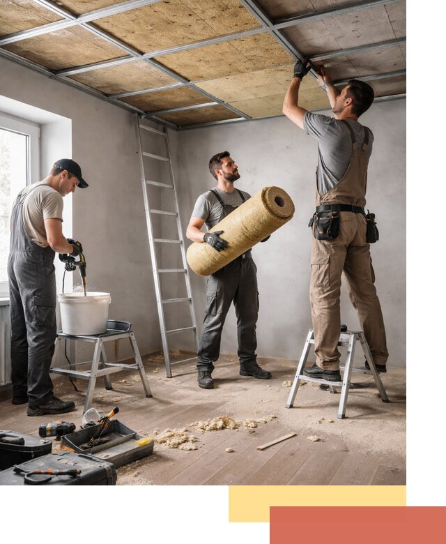 Шумоизоляция потолка в Феодосии: профессиональный монтаж и отделка