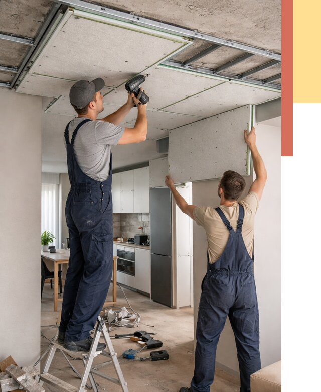 Шумоизоляция потолка панелями зипс в Феодосии от 1879 руб. под ключ | ОТДЕЛОЧНИК-Фдс